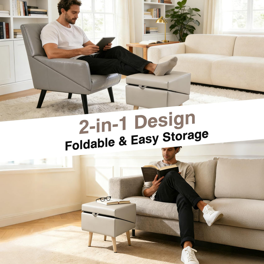 Foldable Non-Slip Wooden Dog Ramp Ottoman Z495