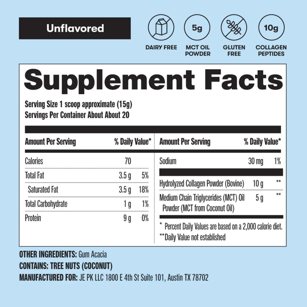 Unflavored Collagen Peptides Protein Powder D966