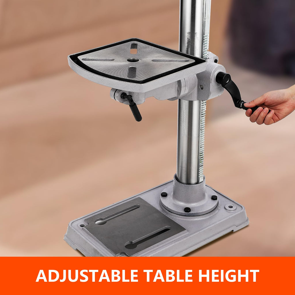 15 in Benchtop Drill Press with Variable Speed Tilting Worktable J996346