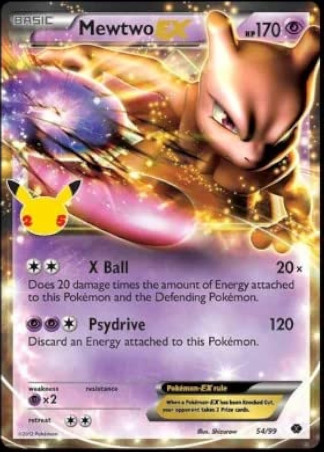Pokemon Mewtwo EX 54/99 R118