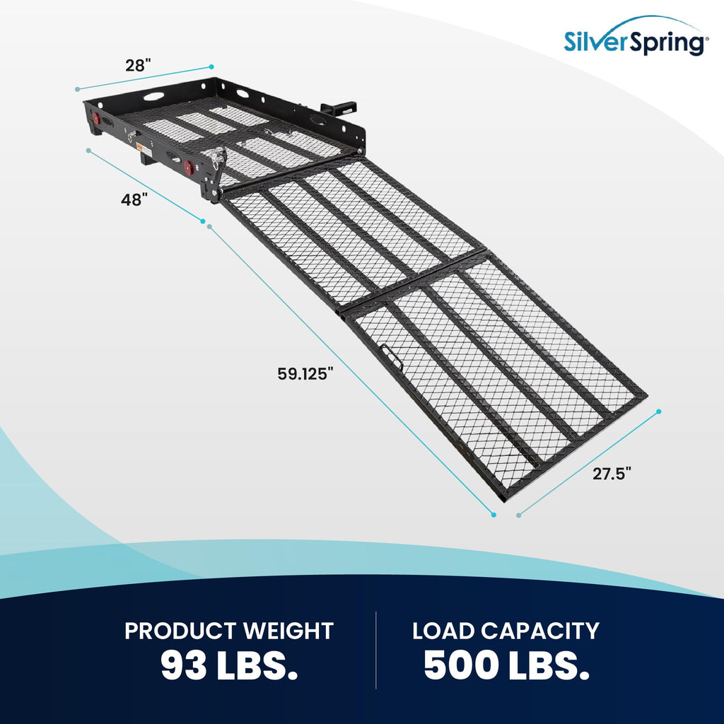 Folding Steel Wheelchair Scooter Carrier Y7138