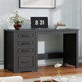 Black Executive Desk with File Drawer K825