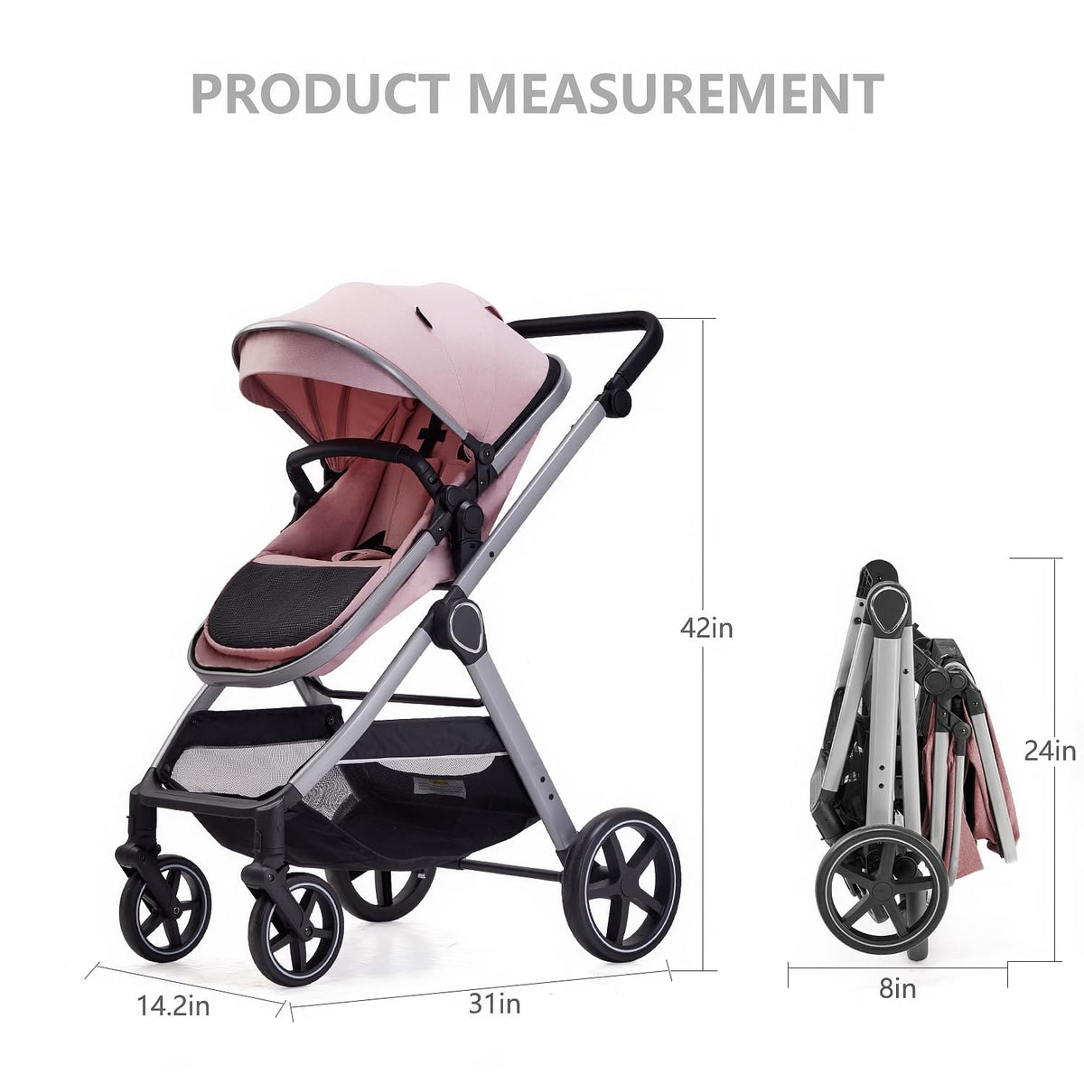 2 in 1 Convertible Baby Stroller Y1155