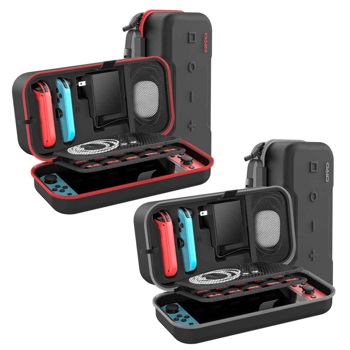 Red & Grey Portable Carrying Case N587