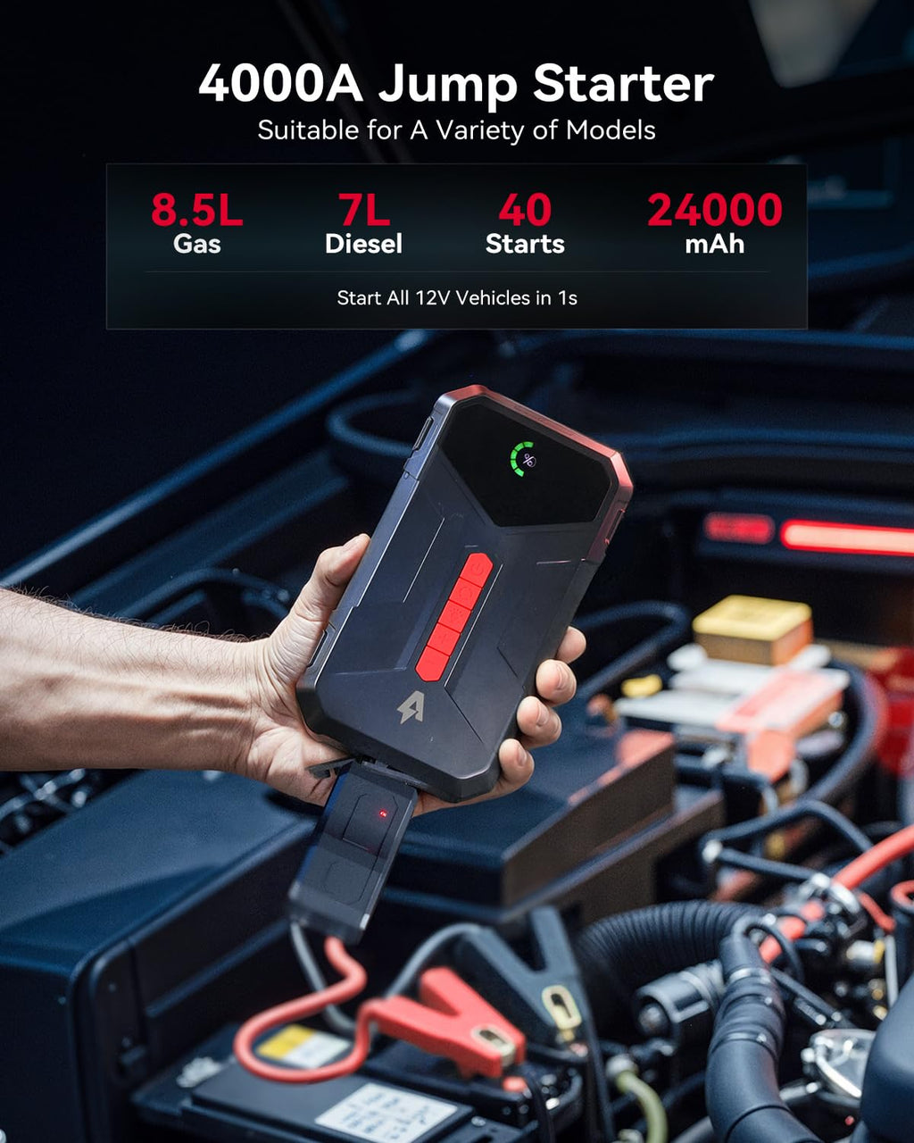 4000A Jump Starter with 150PSI Air Compressor E8916