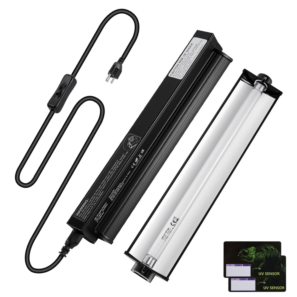 8W T5 UVB Reptile Light Fixture with Bulb 12inch T804