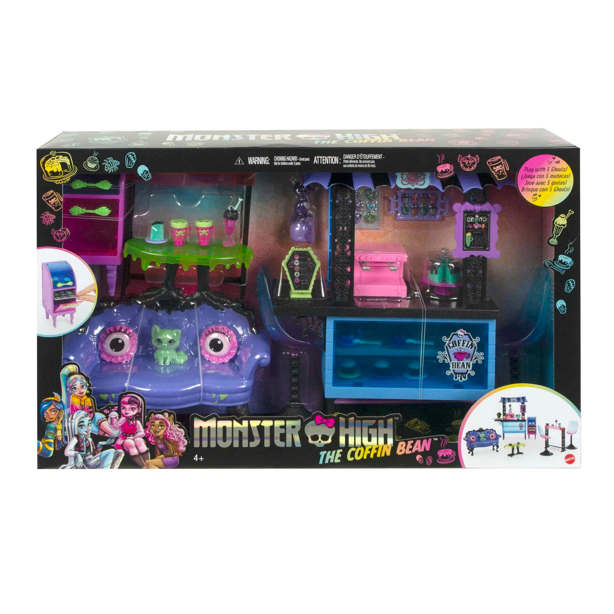 Playset with Cafe Furniture & Coffee Shop Accessories R9021