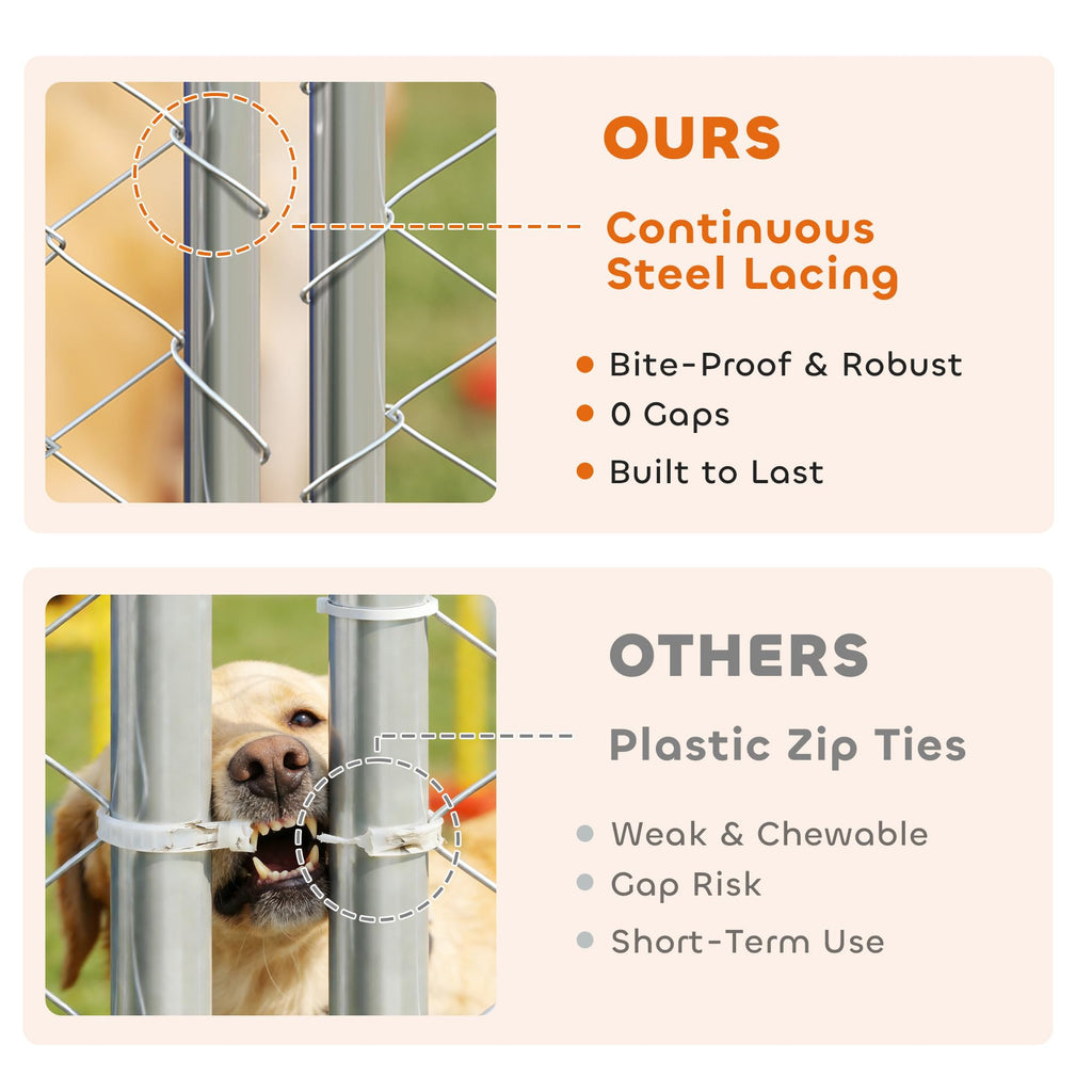 Extra Large Outdoor Dog Kennel 13' x 13' x 6.5' L246