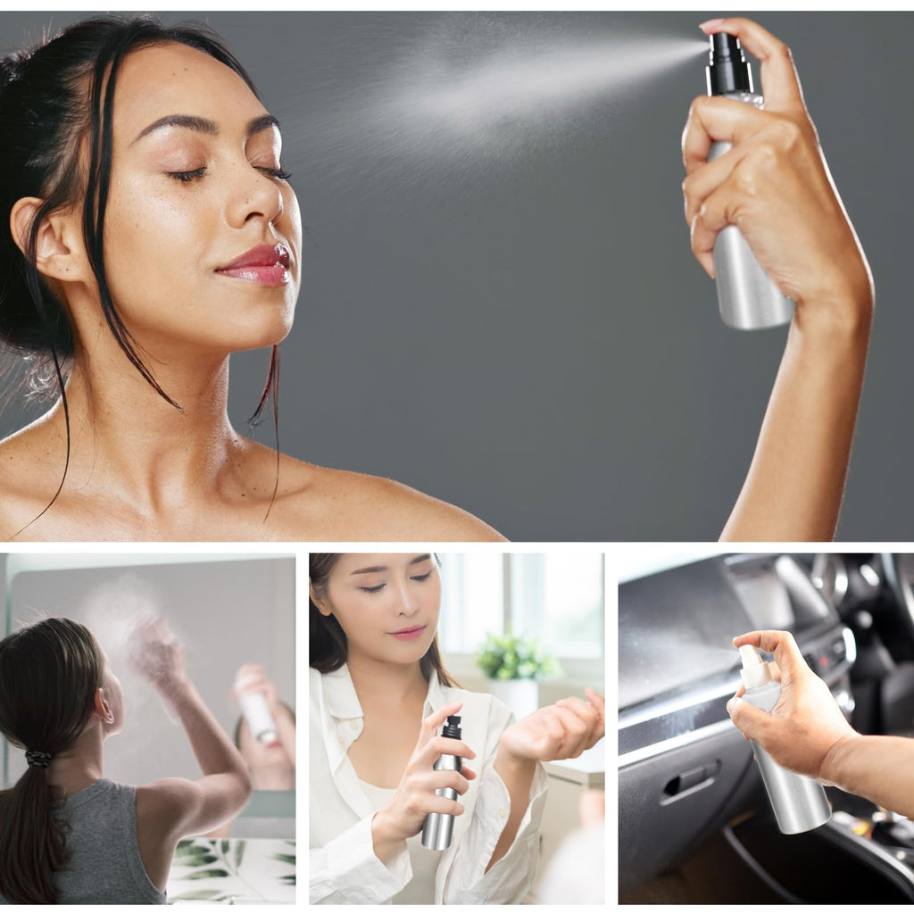 5 Pc 80 ml Aluminum Fine Mist Spray Bottles C5342
