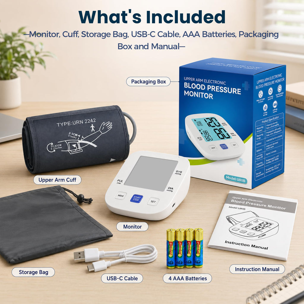 Upper Arm Blood Pressure Monitor with 8.7"-16.5" Cuff M360