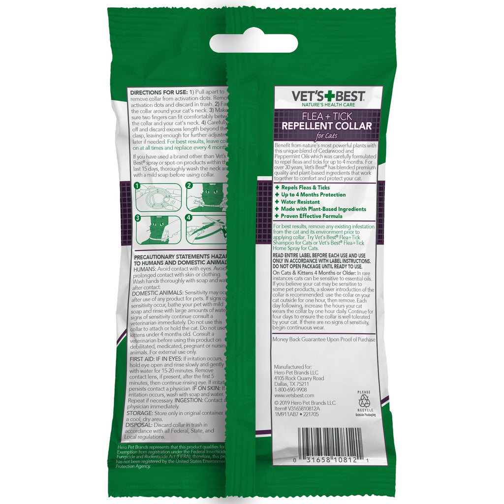 Adjustable Flea & Tick Repellent Cat Collar T2253