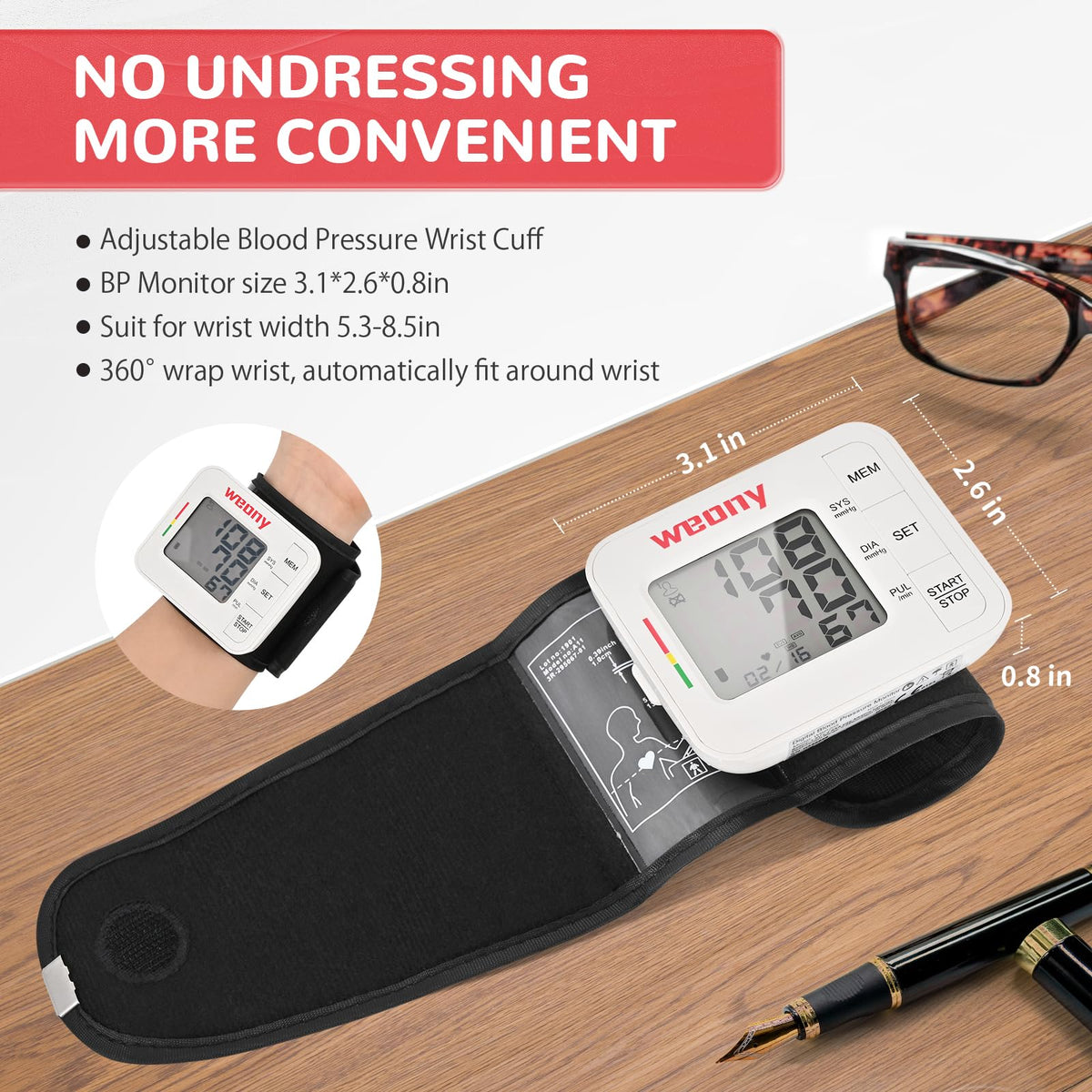 Wrist Blood Pressure Monitor Y6352