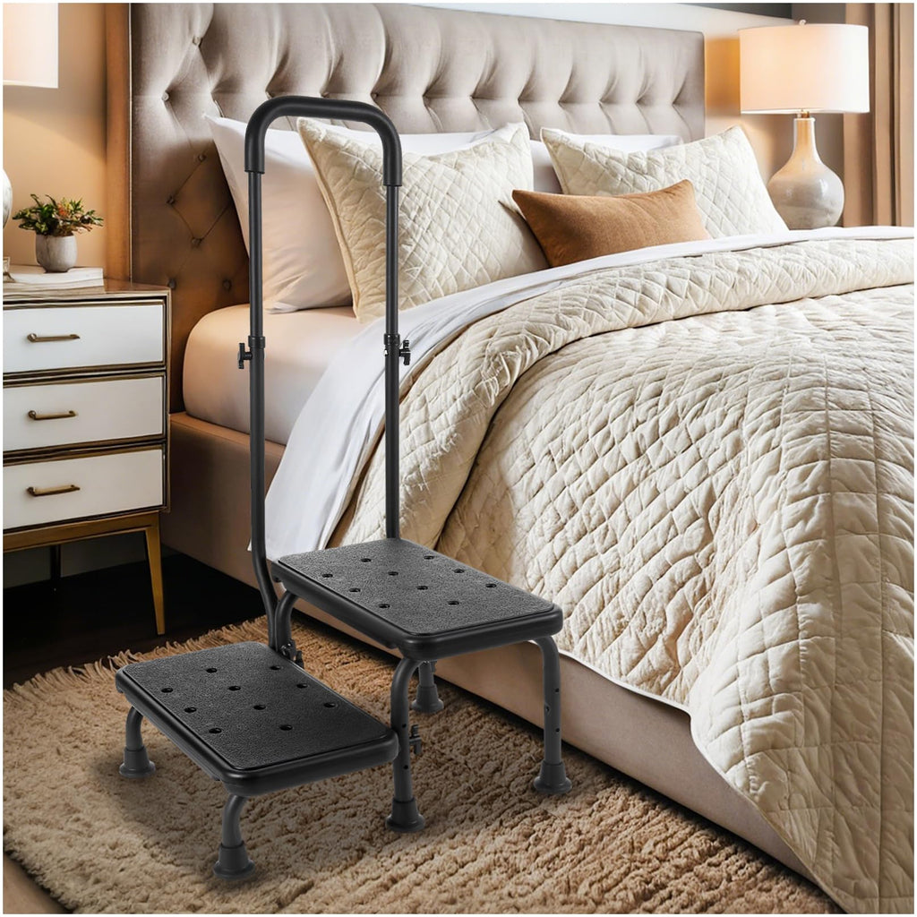 2 Step Stool with Handle and Non-Slip Platform O1572