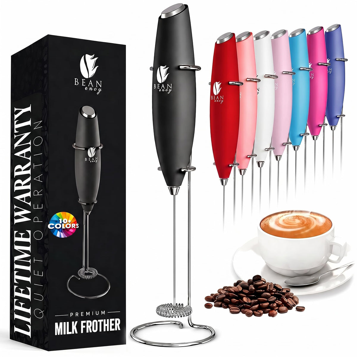Black Handheld Milk Frother P251