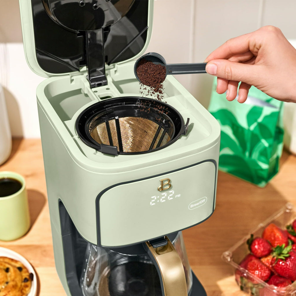 12 Cup Programmable Drip Coffee Maker with Glass Carafe D142
