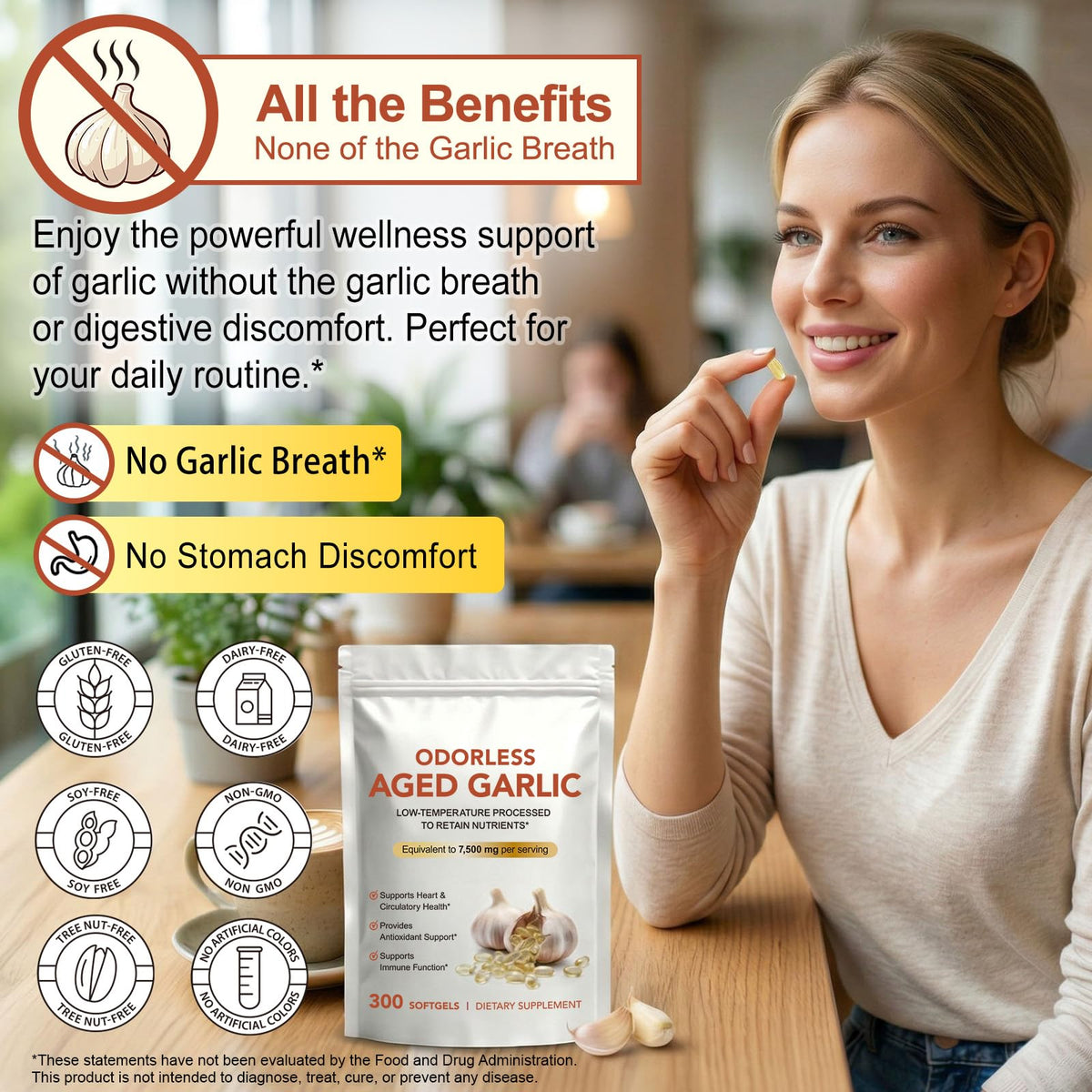 Aged Garlic Extract Capsules 15:1 Concentrated Formula 2 Pack K67370
