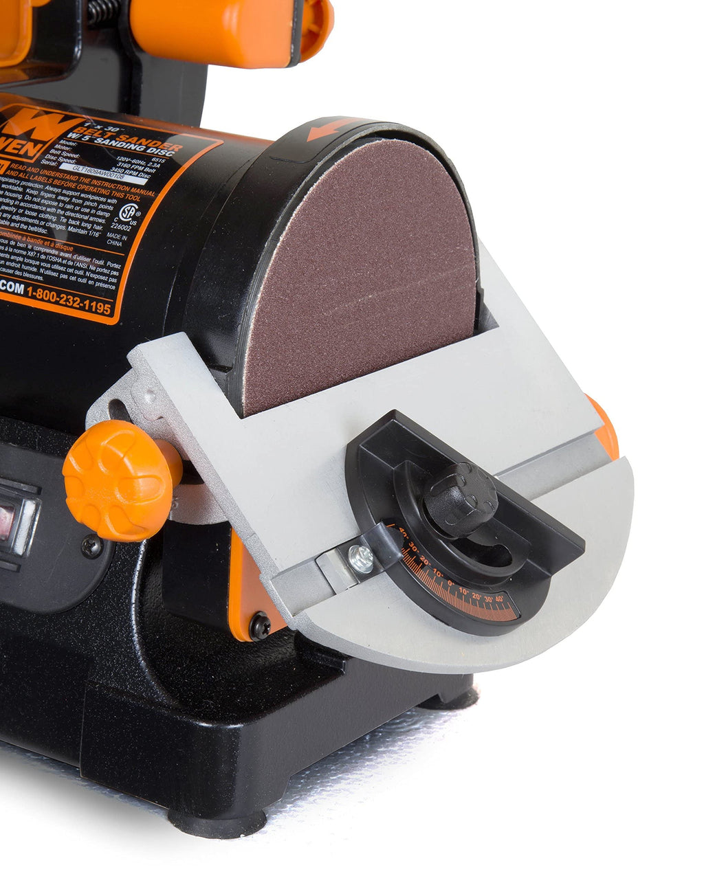 Benchtop Belt and Disc Sander with 1 x 30 in. Belt and 5 in. Sanding Disc Q845