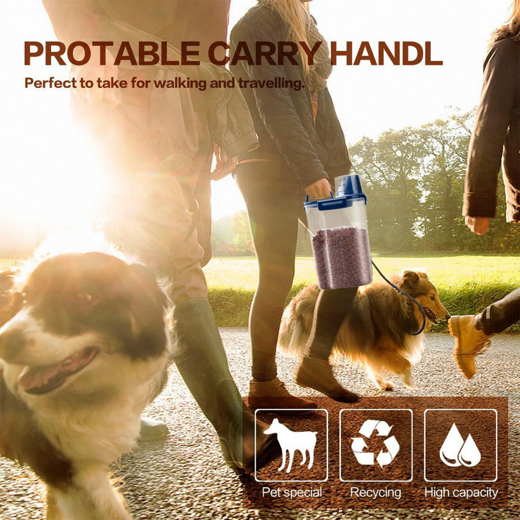 Airtight Pet Food Storage Container with Measuring Cup O12969