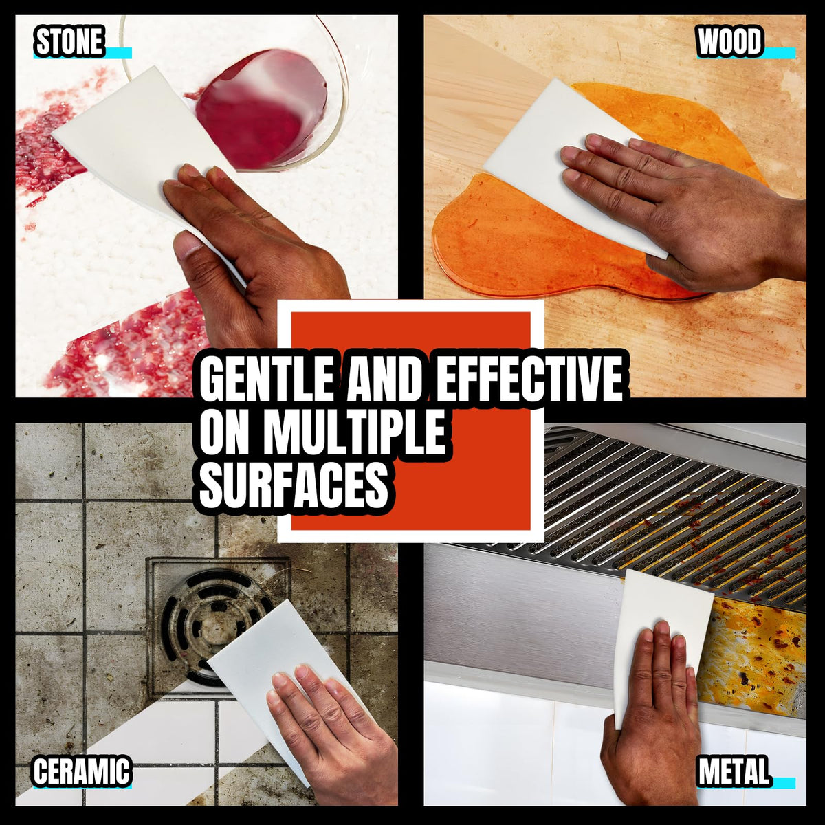 White Melamine Sponge Sheets 36 Pcs U6462