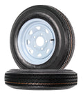 2-Pack Trailer Tire Rim Assembly 5.30-12 5 Lug White LRC J19489