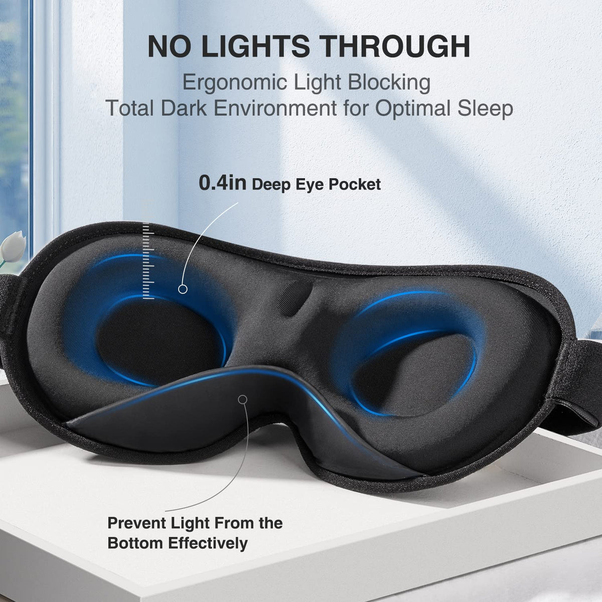 Weighted Sleep Mask 3D Eye Mask C56202