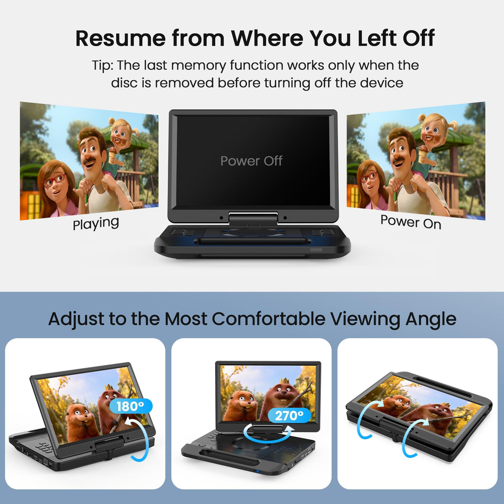 13.3” Portable Blu-ray Player M7838
