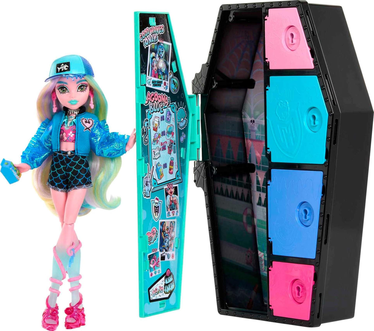 Doll & Clothes Accessories Set with Dress-Up Locker V3897