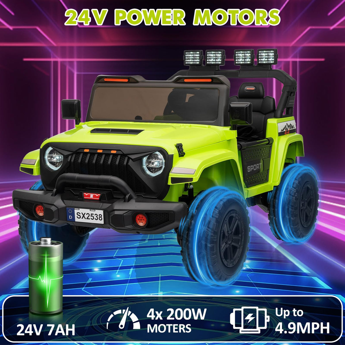 24V 2 Seaters Battery Powered Ride on Car U76219