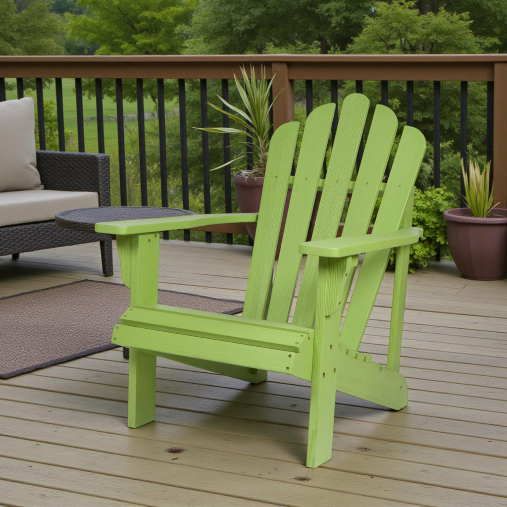 Lime Green Wooden Adirondack Chair P867070