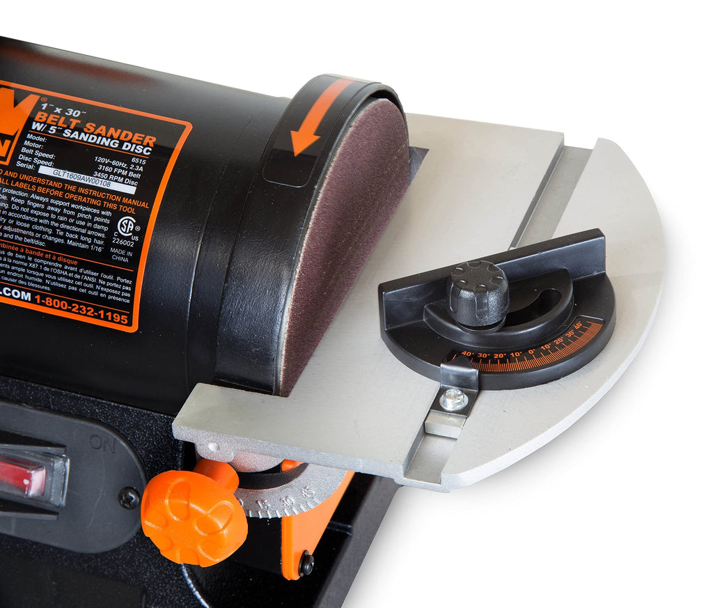 Benchtop Belt and Disc Sander with 1 x 30 in. Belt and 5 in. Sanding Disc Q845