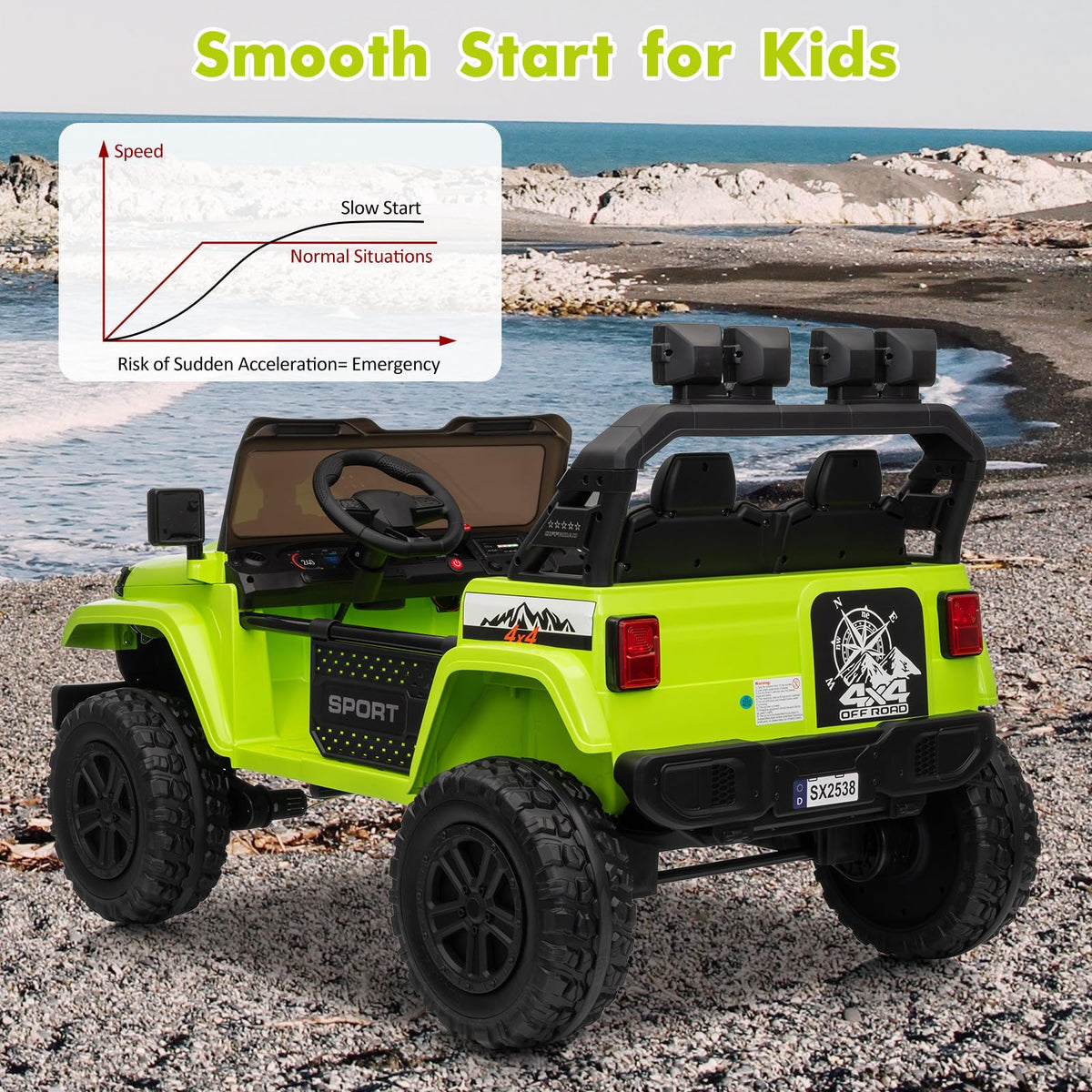 24V 2 Seaters Battery Powered Ride on Car U76219