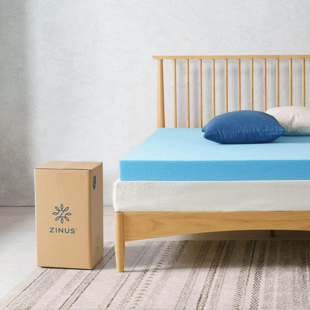 4 Inch Cooling Gel Memory Foam Mattress Topper, Twin P449895