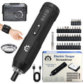 4V Electric Torque Screwdriver Set with 35 Magnetic Bits and Storage Box G60737