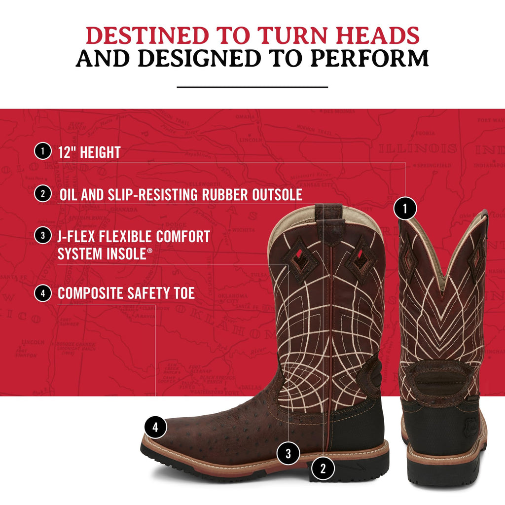 12" Waterproof Work Boots K7821