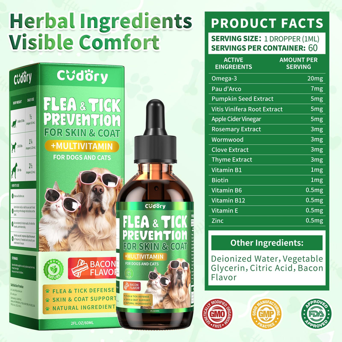 Oral Flea Drops with Multivitamins E8111