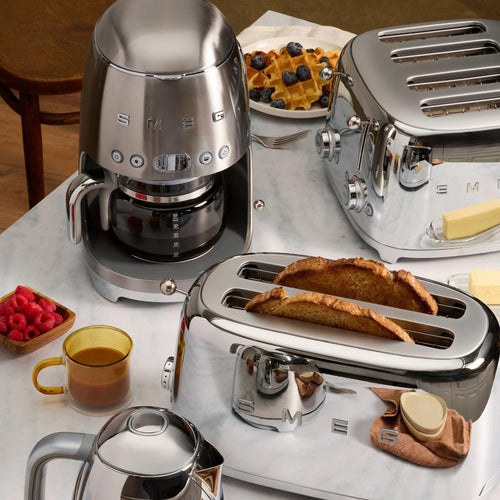 10-Cup Drip Coffee Maker & 2-Slice Toaster Set Stainless Steel H933