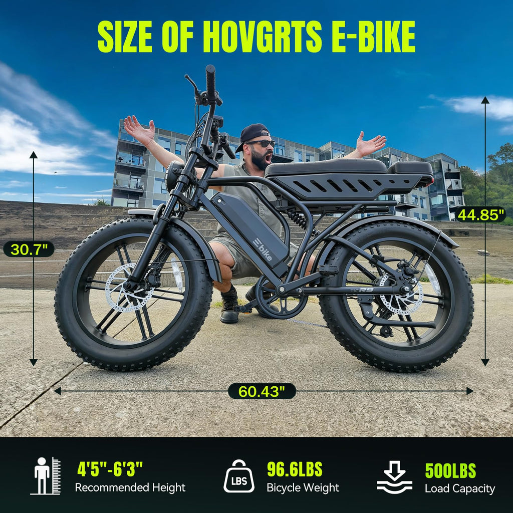 Electric Bike 48V 15Ah Battery 1500W Peak Motor 20 * 4.0 Fat Tire P386098