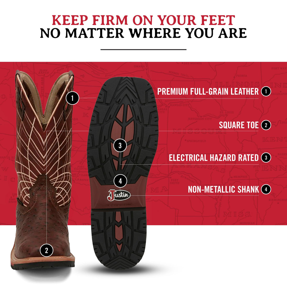 12" Waterproof Work Boots K7821