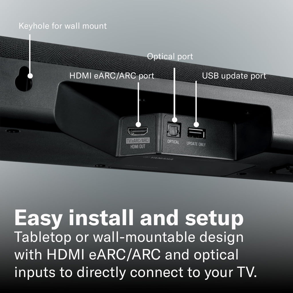Black Sound Bar with Wireless Subwoofer W57515