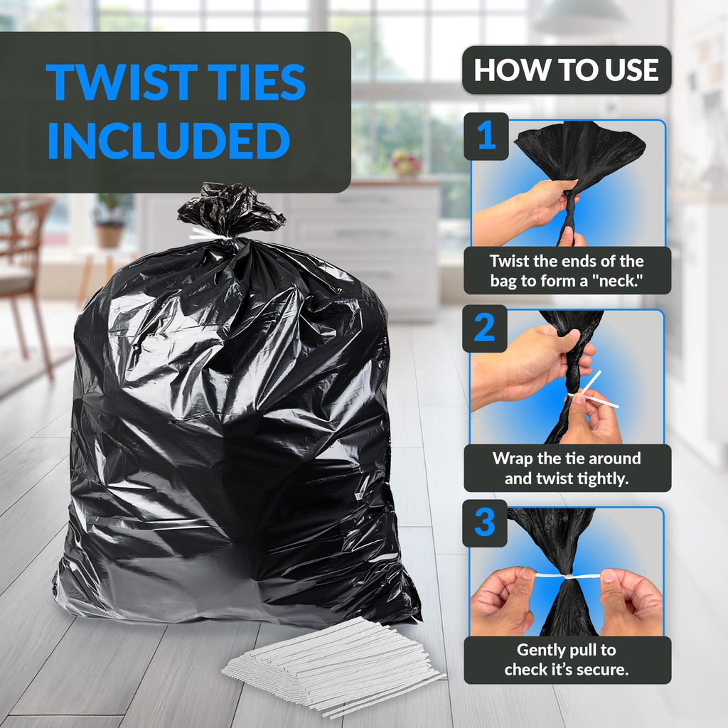 65 Gallon Heavy Duty Trash Bags Q2736