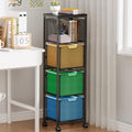 4 Drawers Black File Cabinet Q4393