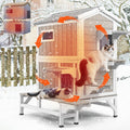 Insulated Outdoor Multi-Level Cat House I640
