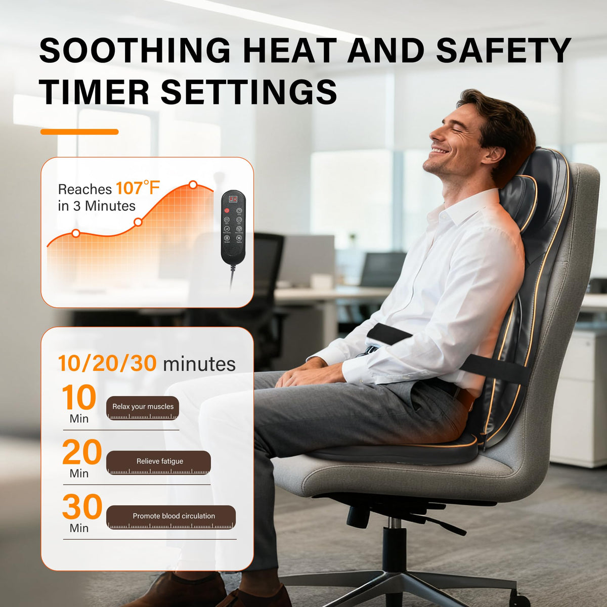 Shiatsu Neck and Back Massager with Heat S2901