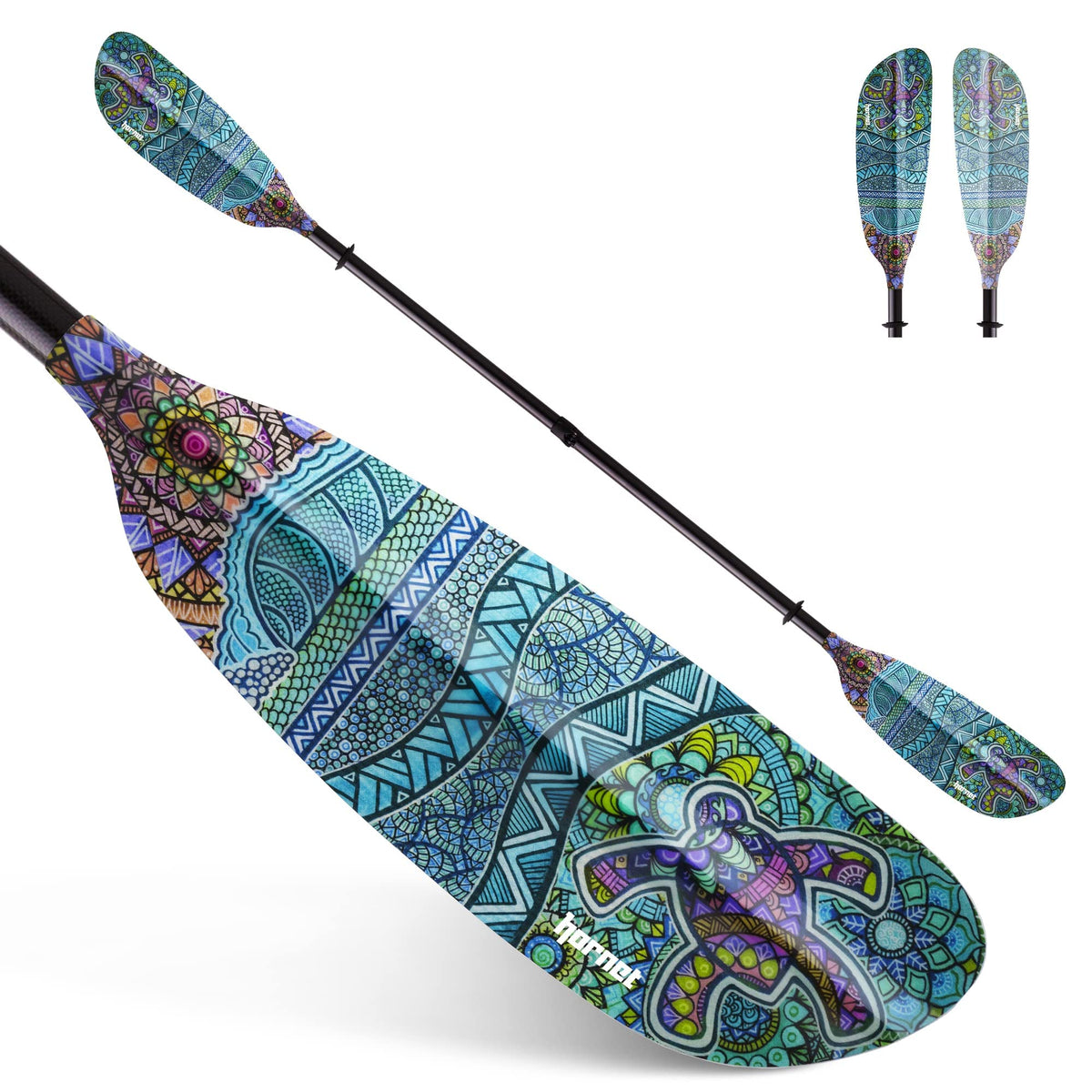 Fiberglass Kayak Paddle 90.5 inches Adjustable Carbon Fiber Shaft A90627