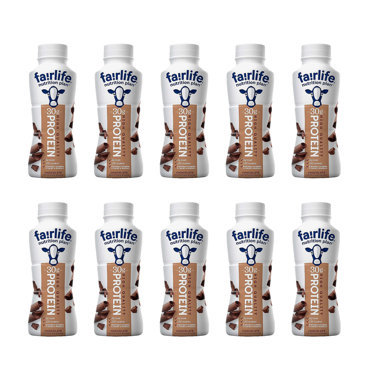 Chocolate High Protein Shakes Pack of 10 Lactose Free R6949