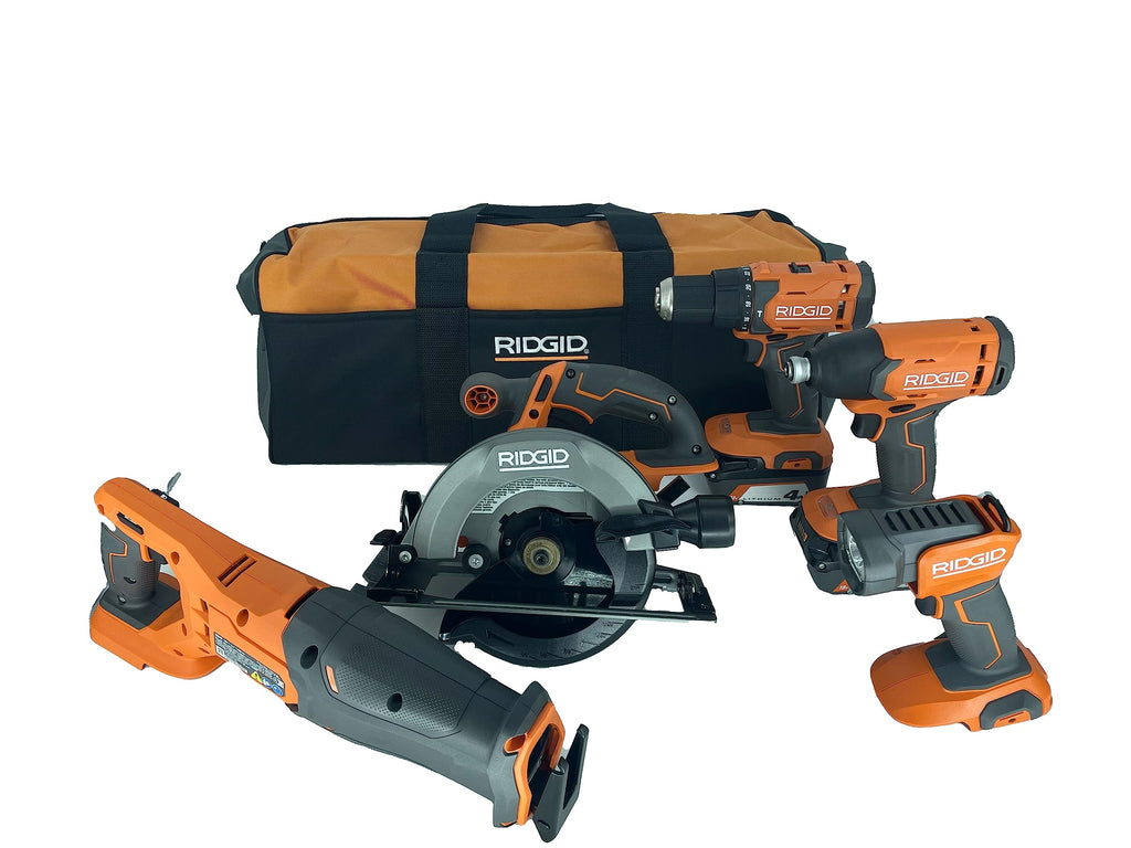 18V Lithium-Ion Cordless 5-Tool Kit with 4.0 Ah Batteries and Charger O95660