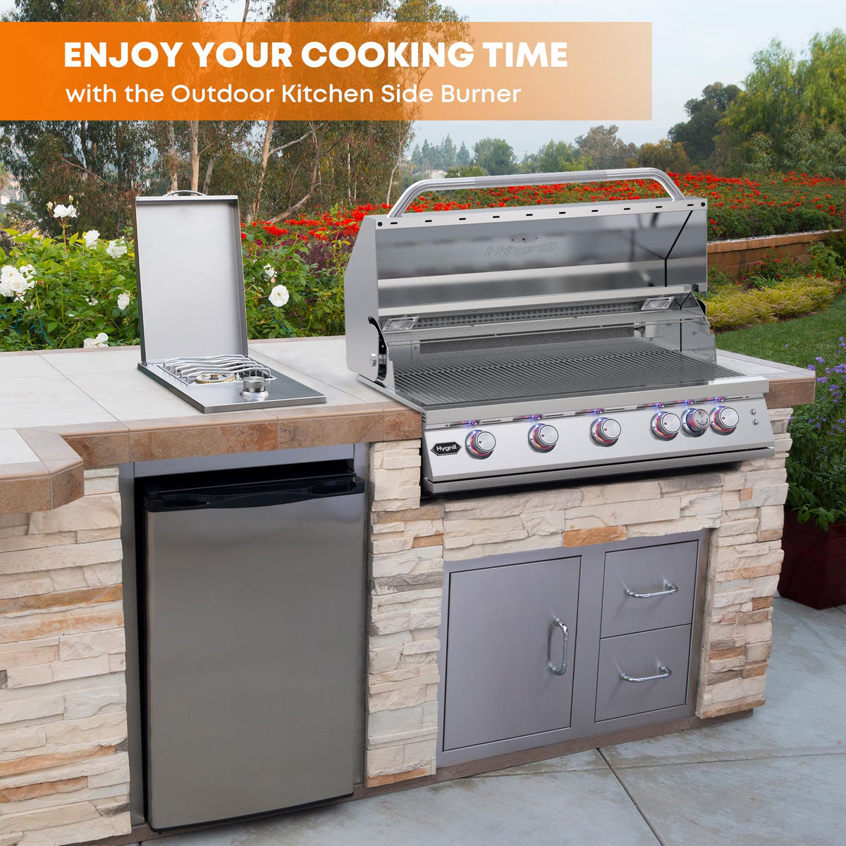 Built-In Propane Gas Side Burner Z64603