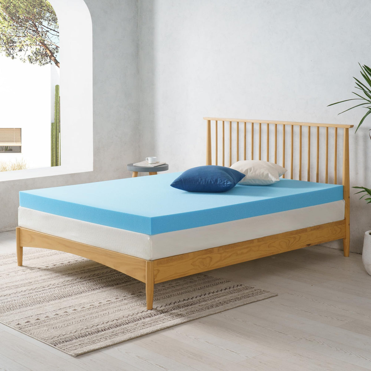 4 Inch Cooling Gel Memory Foam Mattress Topper, Twin P449895