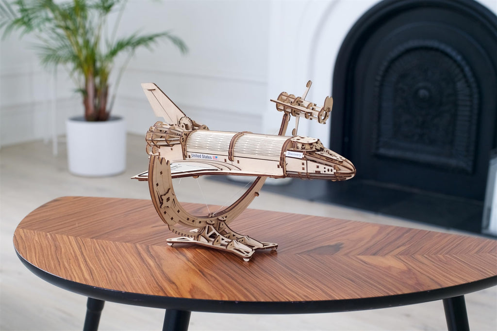 Wooden 3D Puzzle Space Shuttle Model Kit X64996