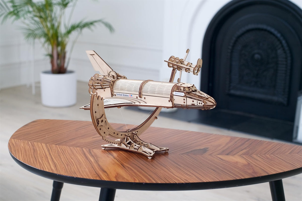 Wooden 3D Puzzle Space Shuttle Model Kit X64996